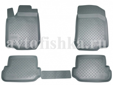 Коврики в салон Hyundai Elantra 2011- полиуретановые, серые, Norplast