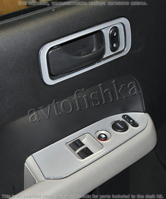 Декоративные накладки салона Honda Element 2008-н.в. Overhead Console