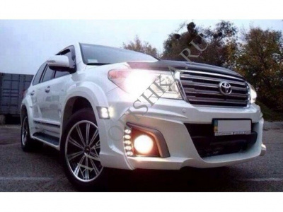 Toyota LAND CRUISER 200 (12-15) Расширители передних арок WALD под LED-диоды