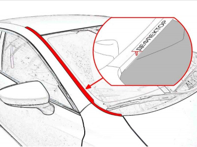 LADA (ВАЗ) X-Ray (16–) Дефлектор лобового стекла